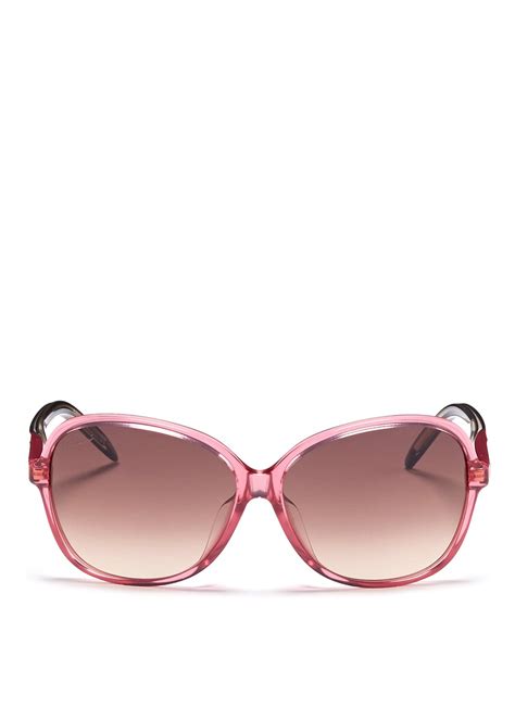 gucci round pink sunglasses.